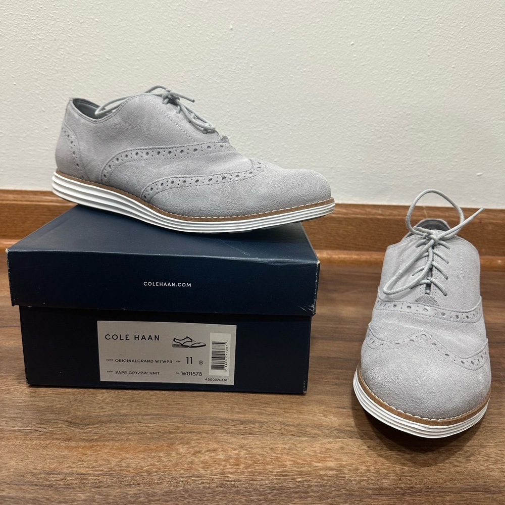 Cole Haan Women's Gray Oxford Shoes
